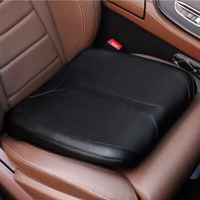 QYILAY Leather Car Memory Foam Heightening Seat Cushion For Short People • £25