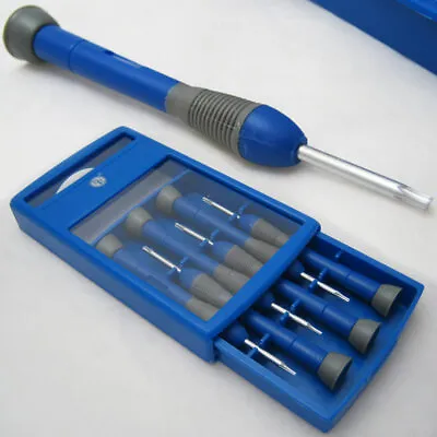 6 Precision Torx Screwdriver Set Tool Repair Watch Jewlery Phone T5 - T10 + Case • $9.24