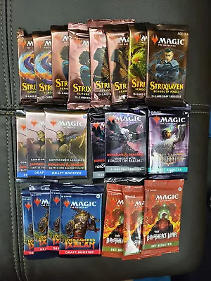 21x Lot Of Magic MtG Assorted Draft & Set Booster Packs • $31