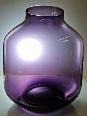 £77 • Buy Vintage Whitefriars Amethyst Soda Glass Vase #9601 Geoffrey Baxter