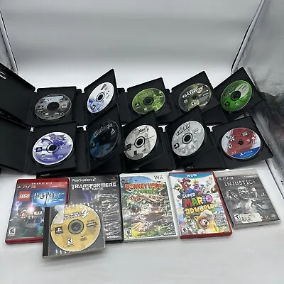 $79.95 • Buy 16 Video Game Untested Wholesale Lot Sony PlayStation 3 Wii Wii U Ps2 Ps1 Mario
