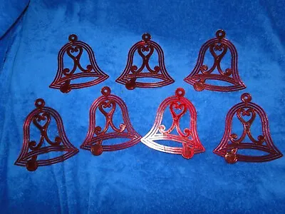 New Vintage Christmas Bell Ornaments  Great For Cakes Crafts With String Hole • $10