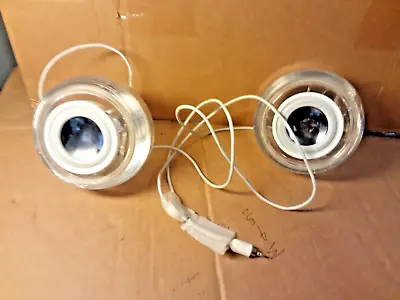 Apple IMac G4 Harman Kardon Round Satellite Speaker PAIR VGC • £34.99