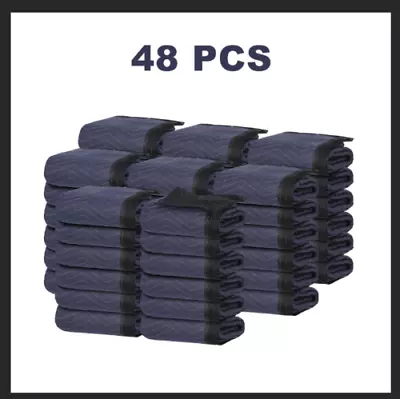 48pcs 80  X 72  Shipping Blankets Moving Pads Heavy-duty Furniture Blankets  • $210.58