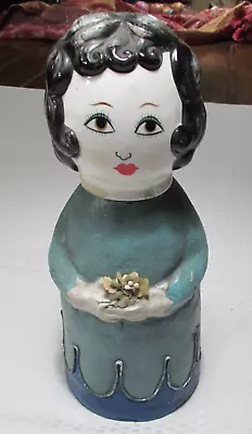 Vintage Paper Mache Porcelain Head Doll 12  • $25