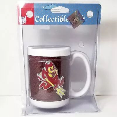 ASU Sun Devils Sparky Mug Football Design Steel Decal Collectors Gift Coffee Cup • $18