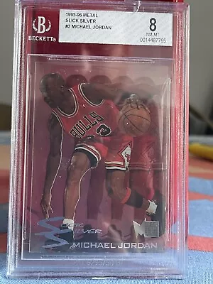 1995-96 Fleer Metal Slick Silver #3 Michael Jordan - Bgs 8 Mn-mt • $259.06