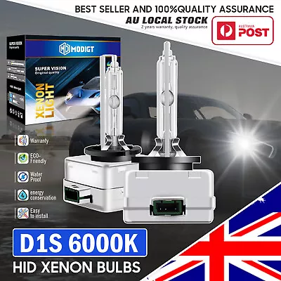 6000K OEM GENUINE D1S D1C HID Xenon Headlight Bulbs Globes For Philips Osram 12V • $61.19