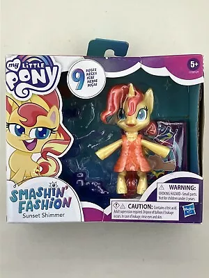 My Little Pony Smashin Fashion Sunset Shimmer With 9 Pieces Slight Damage On Box • $7.95