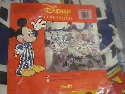 Vintage Disney - Mickey Mouse -'Mickey Hollywood' Comforter- New In Package ! • $65