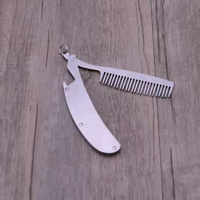 Hair Mustache Combs Grooming Comb Stainless Steel Beard Comb • $6.98