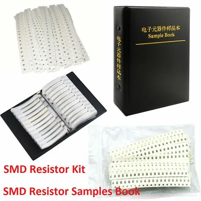 Various Sizes SMD Resistor Assort Kit And Samples Book Assorted Kit Component • $50.44