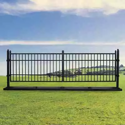 Steelman 20ft Farm Driveway Gate Wrought Iron Style Steel Metal Safety Security • $2499