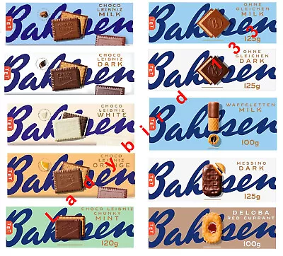 Bahlsen Chocolate Biscuits Wafel Praline Milk Dark White Mint Orange - VARIOUS • £3.29