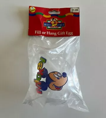 Vintage Disney Fill Or Hang Easter Egg Mickey Mouse Stuff For Kids Candy Gift • $15.70