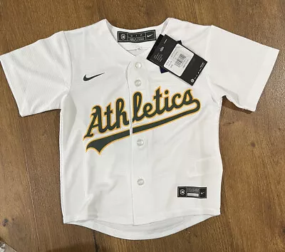 Matt Chapman #26 Oakland Athletics Nike Unisex Youth Jersey White V Neck Size 4T • $19.99