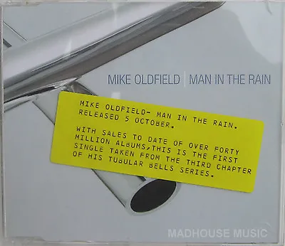 MIKE OLDFIELD CD Man In The Rain UK DJ PROMO ONLY Radio Station Promo W/ STICKER • £24.95