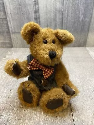 Boyds Bears JB Bean Series Bowtie Jean Vest 6” Plush • $12