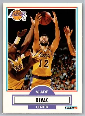 Vlade Divac Rookie Card 1990-91 Fleer BASKETBALL #91 Los Angeles Lakers RCHOF • $1.79