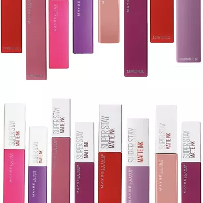 Maybelline Superstay Matte Ink Liquid Lipstick Assorted Shades NEW Sealed Makeup • £6.19