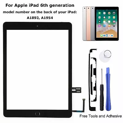 For Apple IPad 5/6/7/8/9/10 Air 2 Touch Screen Replacement Front Glass Digitizer • £13.99