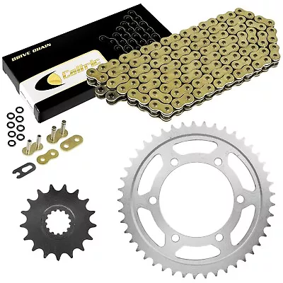 Caltric Gold O-Ring Drive Chain And Sprockets Kit For Yamaha R1 YZF-R1 2004-2008 • $55.01