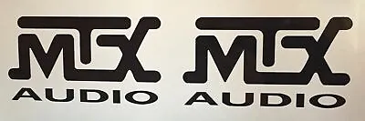 (2) MTX Audio Car Speakers Stereo Amplifier Vinyl Decal Sticker 5 X2.75  JDM • $4.06