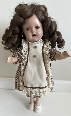 Vintage Madame Alexander Princess Elizabeth 15” Composition Doll Orig Wig Incl • $34