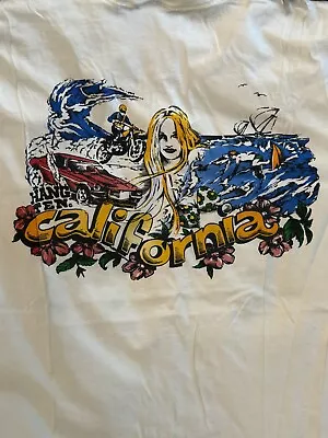 Vintage Hang Ten T Shirt California White Size Medium  • $54