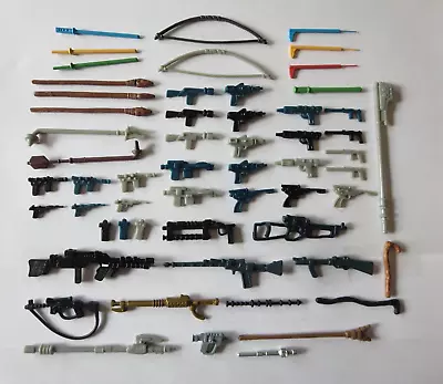 57 Vintage Star Wars Weapons Figures Lot  Repros  • $29.49