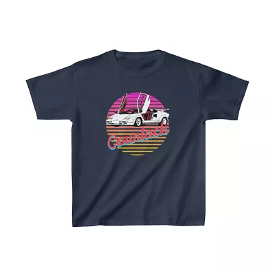 Lamborghini Countach 1980's Retro Style T-Shirt- Kids • £20.08