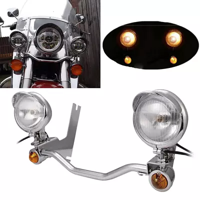 Passing Light Bar Turn Signals For Yamaha V-Star XVS 650 1100 Custom Silverado • $94.11