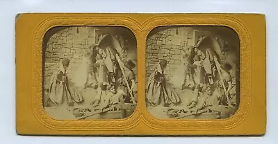 Escape Mary Queen Of Scots Hold To The Light Tissue Stereoview - Re-enactment  • £33