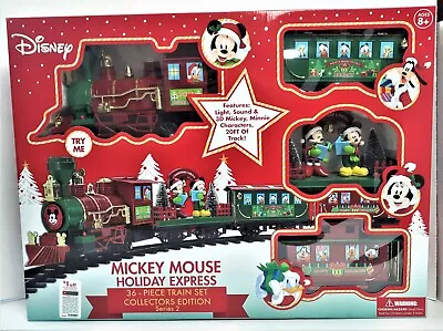 Disney Mickey Mouse Holiday Express Train Set 36 Piece Collectors Edition NEW • $79.99