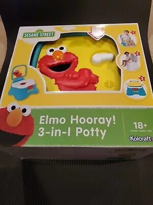 Sesame Street Elmo Hooray 3-in-1 Potty System Toilet Trainer 18+  New  • $29.99