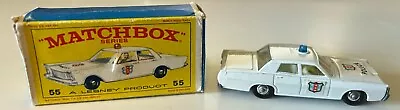 Matchbox Lesney #55 Police Car (blue Light) With Original Box • $29.99