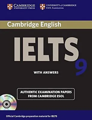 Camb IELTS 9 : With Answers And 2 ACDs CAMBRIDGE ESOL • £20.99