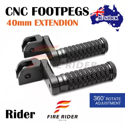 For Dragster 800 RR / RC 15-19 18 17 CNC M-GRIP Front Foot Pegs 40mm Lower Black • $74.34