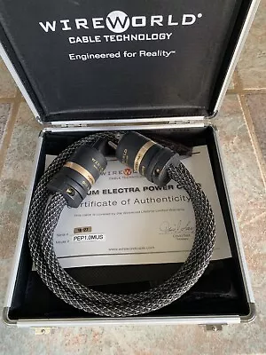 $1400 • Buy Wireworld Platinum Electra 7 Power Cord 1M