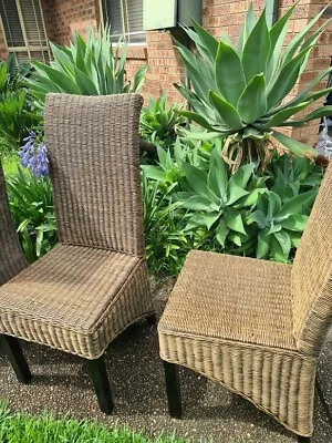 $240 • Buy 6 X Rattan Chairs. High Backs .