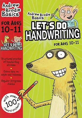 Handwriting Age 10-11 Home Learning Teaching Practice Book With Reward Stickers • £4.99