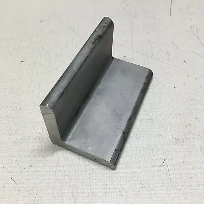 2  X 2  X 3/8  316 Stainless Steel Angle Bar End Scrap Short Piece. • $10