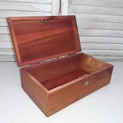 $40 • Buy Vintage Lane Cedar Hope Chest Salesman Sample Size Hinged Wood Box NO KEY 9×5×3 