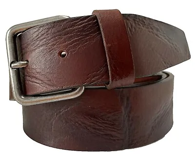 £19.99 • Buy Distressed  Italian Hide Leather Belt Brown 40mm  S M L Xl Xxl
