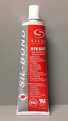 $11.89 • Buy RTV 650F Red Silicon Adhesive FDA Food Grade Safe High Temp Gasket Smoker Sealer