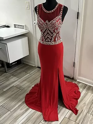 Mari Lee By Madeline Gardner Prom Dress Red Size 7/8 • $140