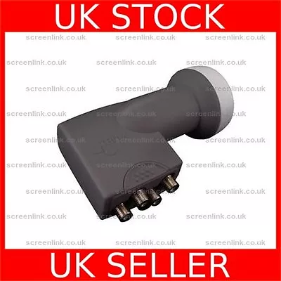 Quality Triax 40 Mm Neck Universal Satellite Dish Multiswitch Quattro LNB 100463 • £27.77