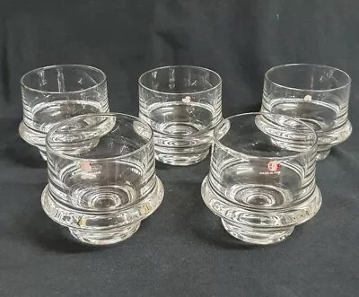 $165 • Buy 🔶️mcm 5 Iittala Glass Milano/marski Tapio Wirkkala Glasses Danish Modern Retro