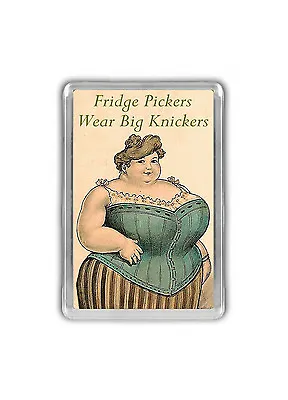£2.95 • Buy Fridge Pickers Wear Big Knickers Funny Fridge Magnet