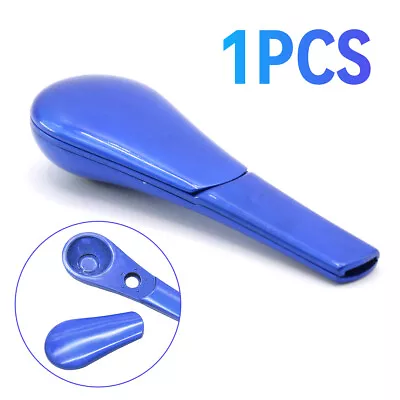 Portable Magnetic Metal Spoon Smoking Pipe Silver With Gift Box - Blue • $9.78